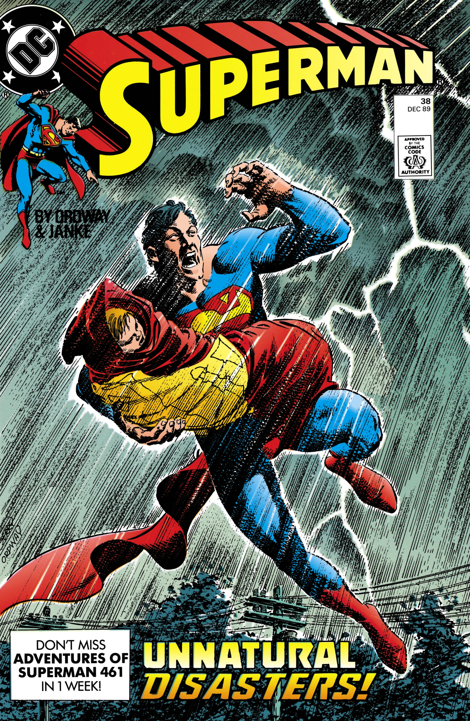 Superman #38 (DC, 1989 — Cover A) cover